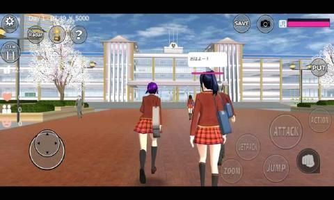 樱花校园模拟器最新宫殿地图完美汉化完整版游戏截图