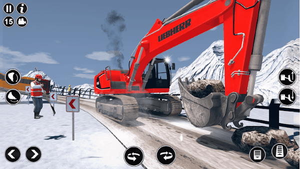 雪地挖掘机模拟器下载